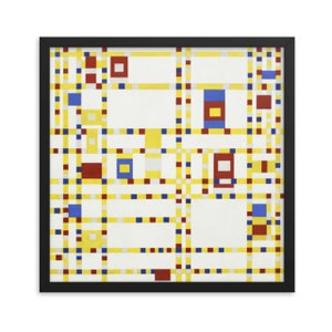 Broadway Boogie Woogie (1942-43) Beroemde schilderij van Piet Mondriaan Print
