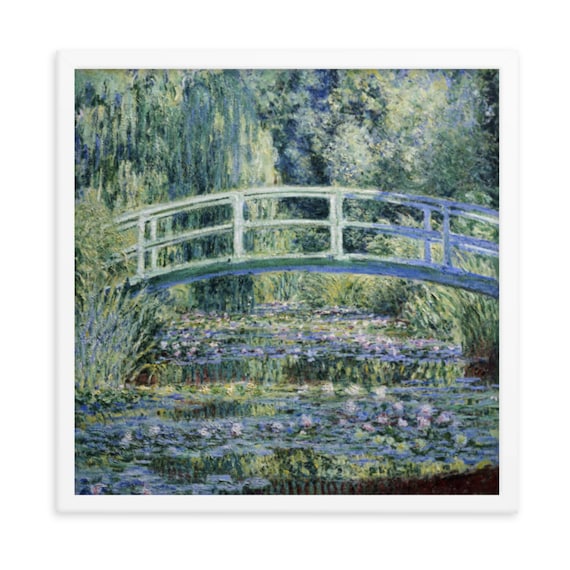 他の方発送×Claude Monet 【arched bridge】 Water Lilies and Japanese Bridge (1899) Famous Painting by Claude