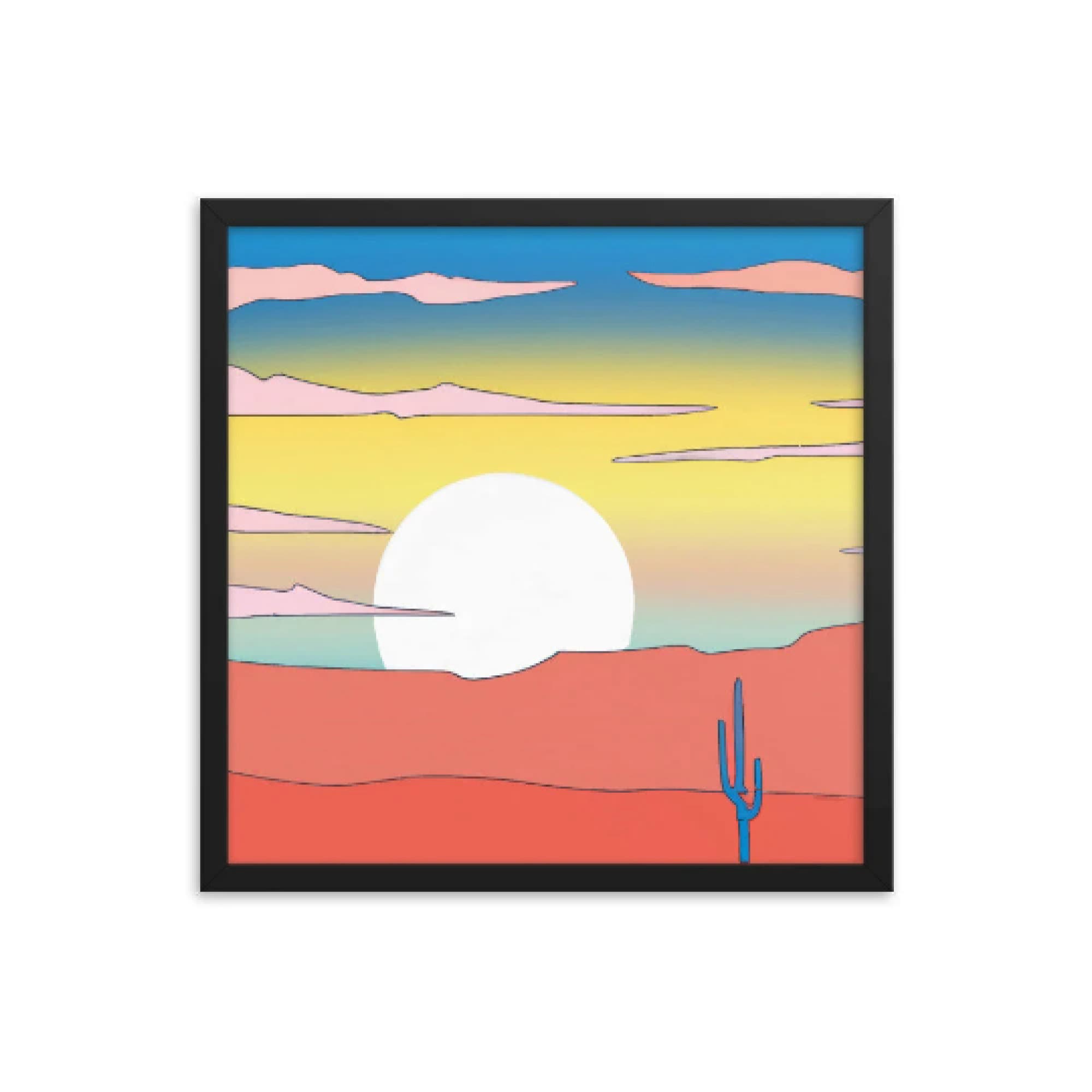 Early Morning in the Hot Desert | Pop Art | Mid-Century Modern Art