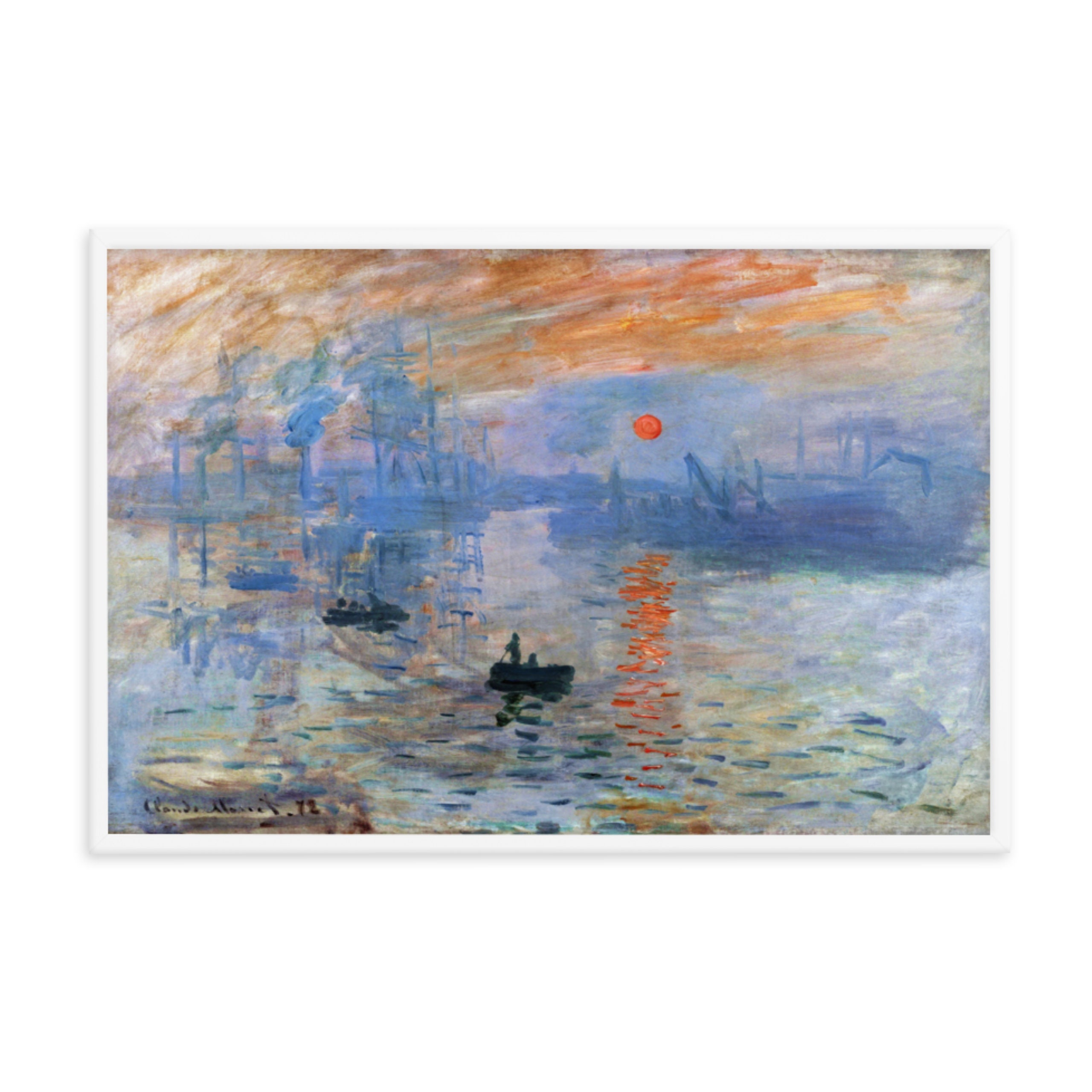 Impression, Sunrise (1872) Famous Painting by Claude Monet Famous Print ...