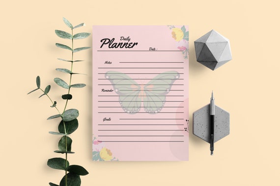 Daily Planner Template 5 | Instant Download | Printable Insert | Personal Planner