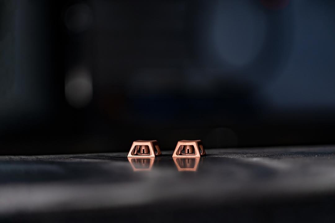 Copper Skeleton Key v2 - Made in house in the U.S.A. Metal Keycap - Cherry/GMK profile Keycap. Brass and Copper