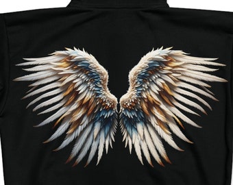 Angel Wings-hoodie met volledige ritssluiting: uniseks Guardian-stijl