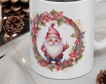 Gnome Christmas Mug: Ceramic Coffee & Tea Lover Gift