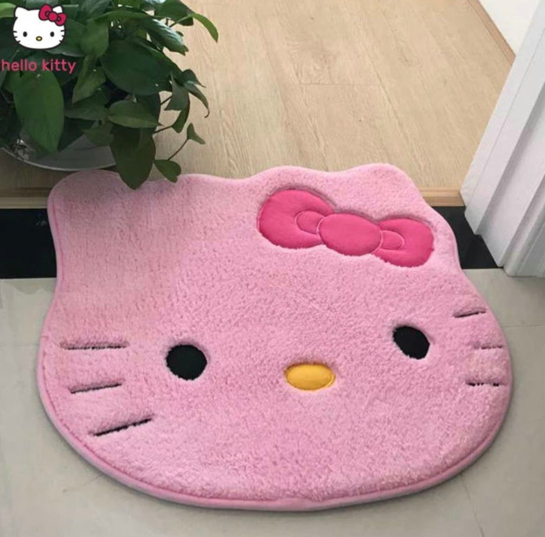 Hello Kitty Nonslip Bathmat Doormat Bedside Etsy
