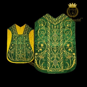 Roman Style Chasuble Gold Embroidered.