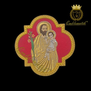 St. Joseph Icon 20cm for Liturgical Vestments.