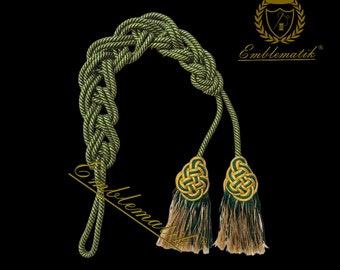 Italian Cincture Green/Gold