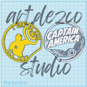 Captain America Mouse Ears STL File | STL File | 3D Printing File | Superhero Ears | Mouse Ear Headband | Park Ears STL File