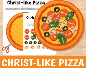 CHRIST-LIKE PIZZA Diy Craft | Printable Christian Kids Activity | Fun Bible Lesson | Homeschool | Sunday School