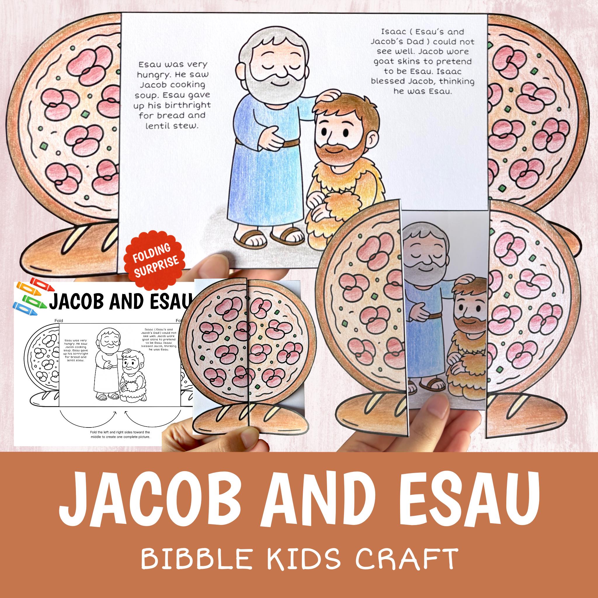 Jacob and Esau Craft Printable | Bible Story Activity for Kids | Sunday ...