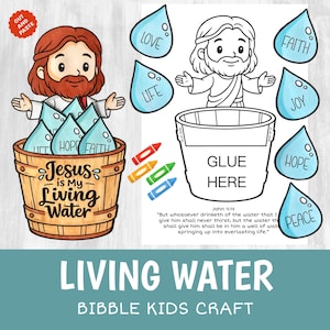 Jezus is het levende watervaartuig Afdrukbaar | Activiteit Bijbelverhalen voor kinderen | Werkblad snijlijm zondagsschool