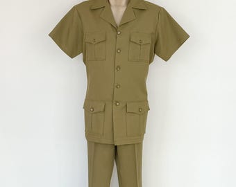 1970's Khaki Safari Suit