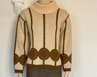 1960's Turtleneck Knit Jumper