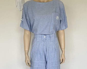 Chambray Two Piece Set