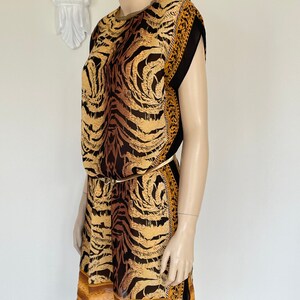 Sheer Animal Print Tunic