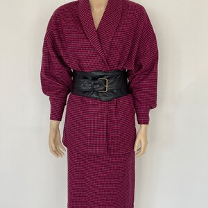 1980's Wool Blend Checked Suit
