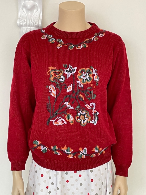 Cross Stitch Patterned Jumper - image 1
