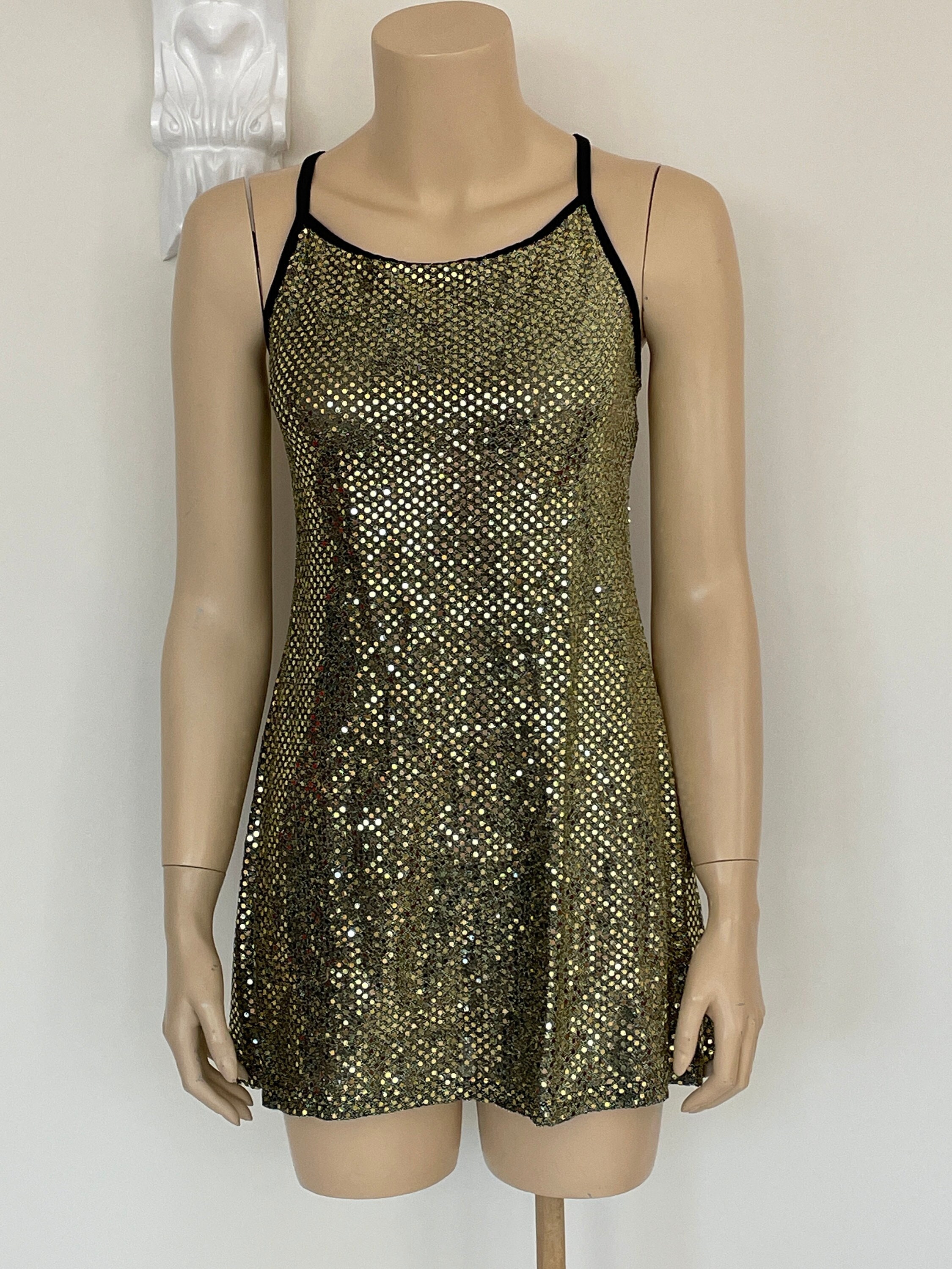 slim fit dress slacks Deme by Gabriella Oceana Nude Beige Sequin Maxi Dress