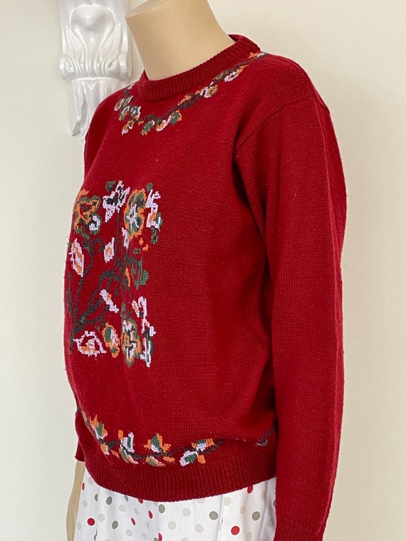 Cross Stitch Patterned Jumper - image 3