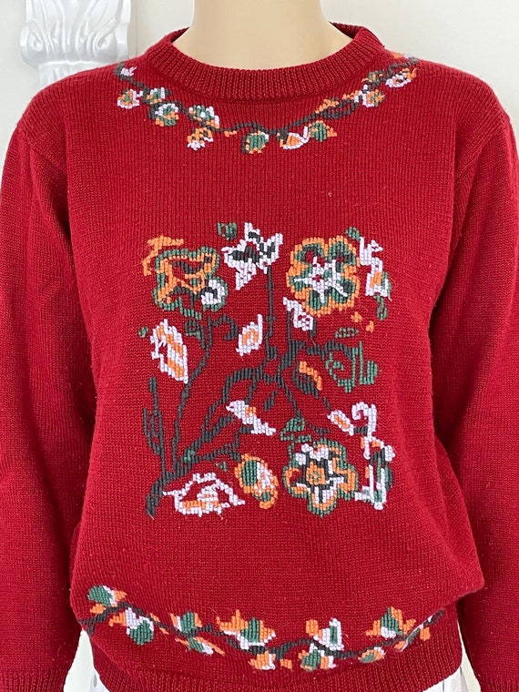 Cross Stitch Patterned Jumper - image 2