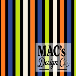Halloween Boy Stripes Seamless Pattern For Fabric Printing | Orange Green Black Blue Repeating File | Coordinating Digtal Design JPEG PNG