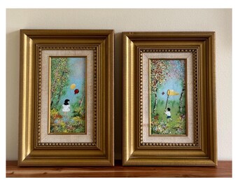 Louis Cardin Signed Original 1978 Artwork Framed Impressionist