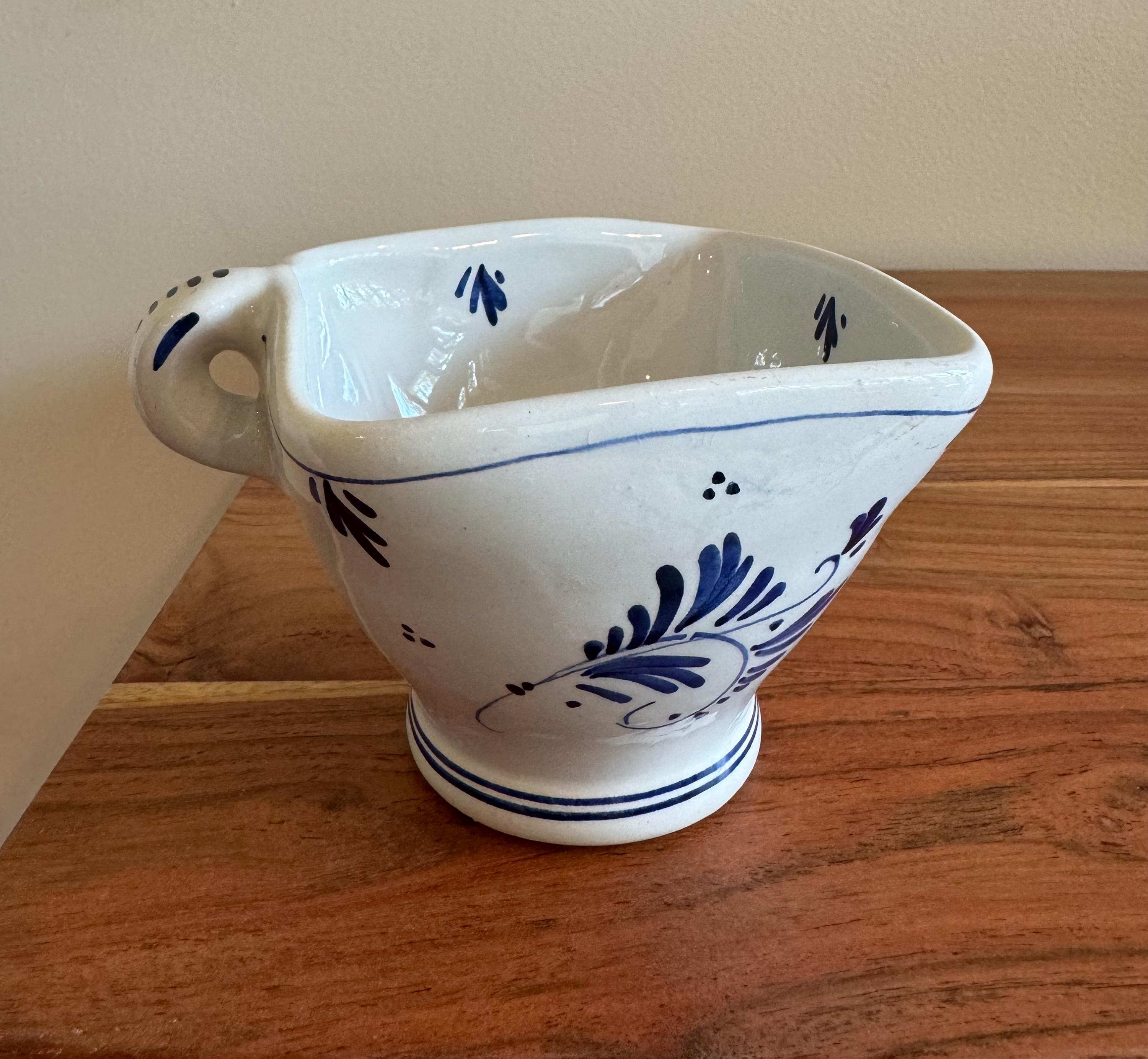 Vintage Delft Mug Cup Blue and White Holland Square Coffee Cup Candy ...