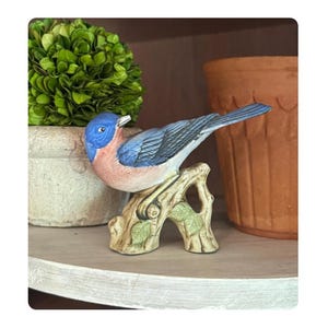 Vintage Bird Figurine English Cottage Antique Home Decor