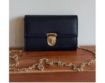 Vintage La Regale Gold Satin Evening Clutch With Tassel 
