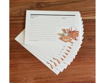 Vintage Recipe Cards Brand New Unused Set of 10 Longaberger 1994