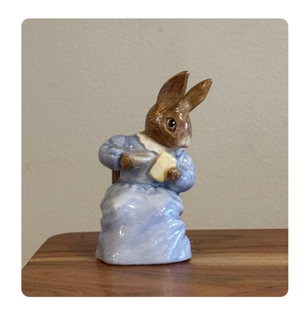 Vintage Cottontail Rabbit Beatrix Potter Bunny Figurine Beswick England ...