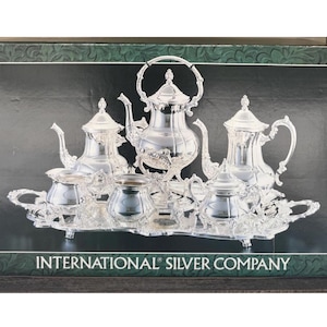 Vintage New in Original Box 7-piece Silverplate International