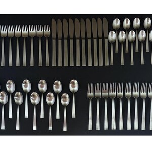 Vintage Gense Sweden Thebe Pattern Stainless Steel Flatware - Midcentury Silverware, Choose Your Pieces (Fork, Knife, Spoon)