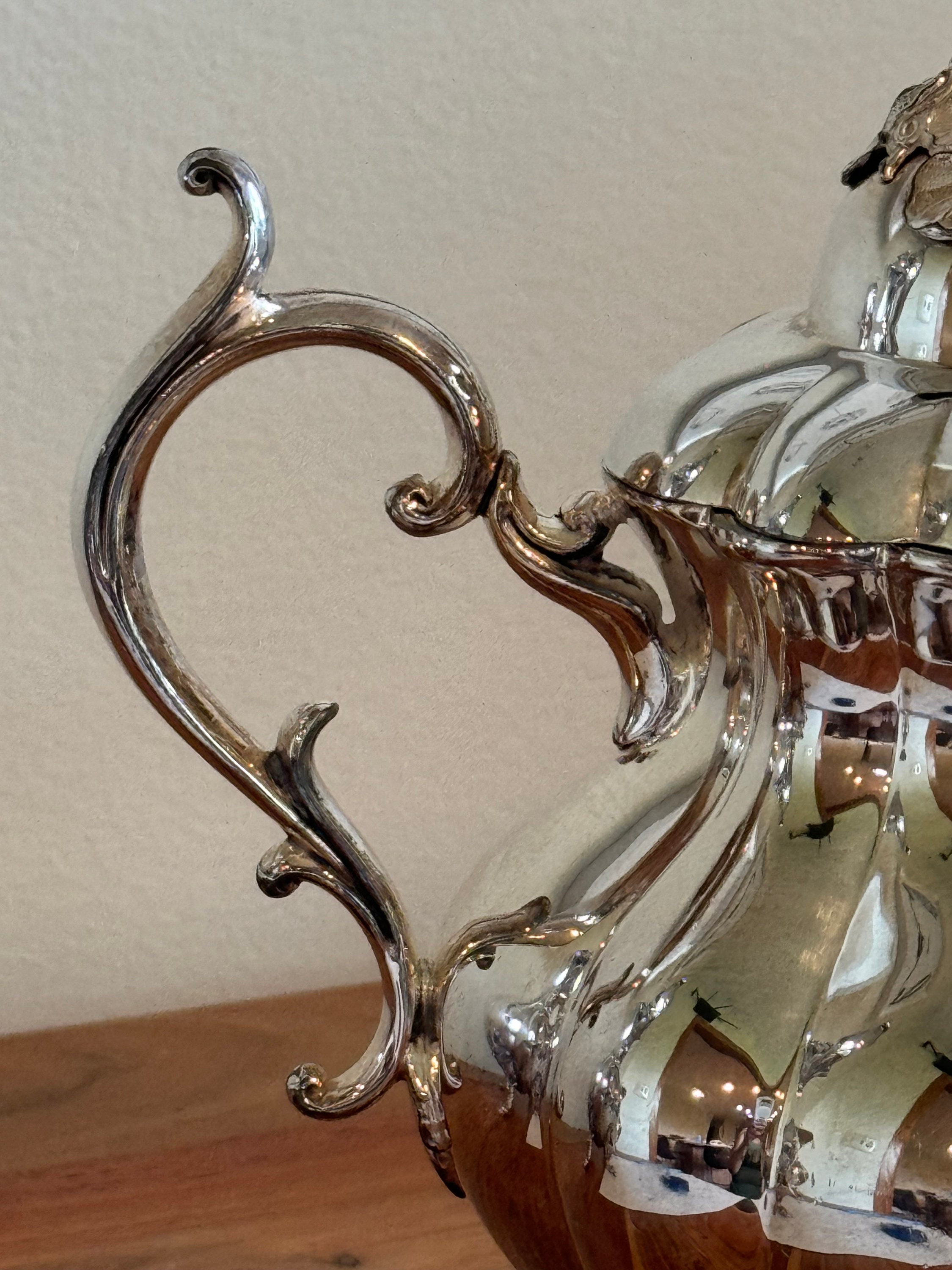 REED & BARTON 1796 Winthrop Silver Plate Tea & Coffee Pot