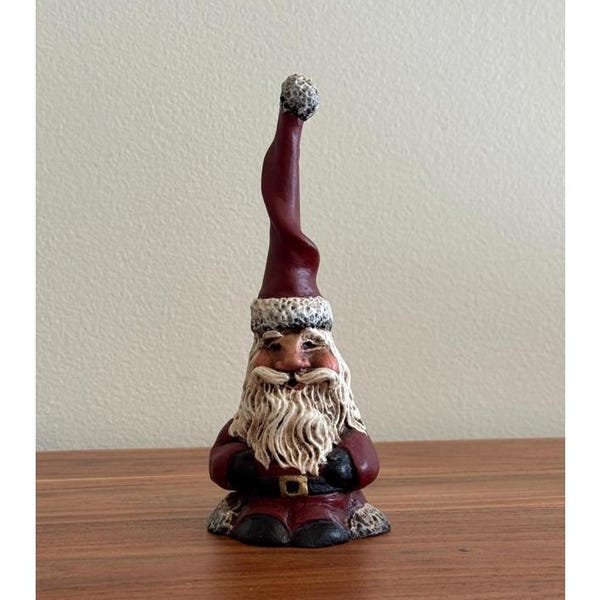Vintage Christmas Santa Claus Holiday Collectible Figurine Winter Decor Primitive Country Style Xmas