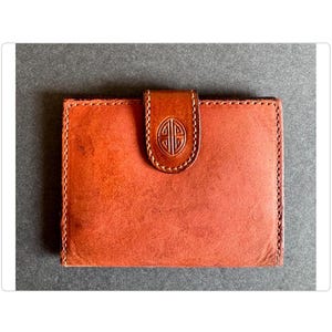 Cartera de piel vintage Pellateri fabricada en Italia