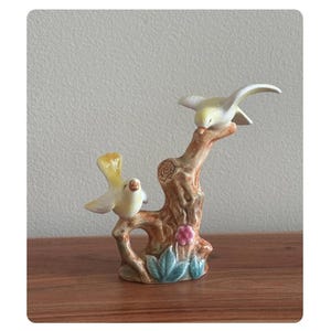 Vintage Ceramic Yellow Bird Figurine English Cottage Antique Home Decor