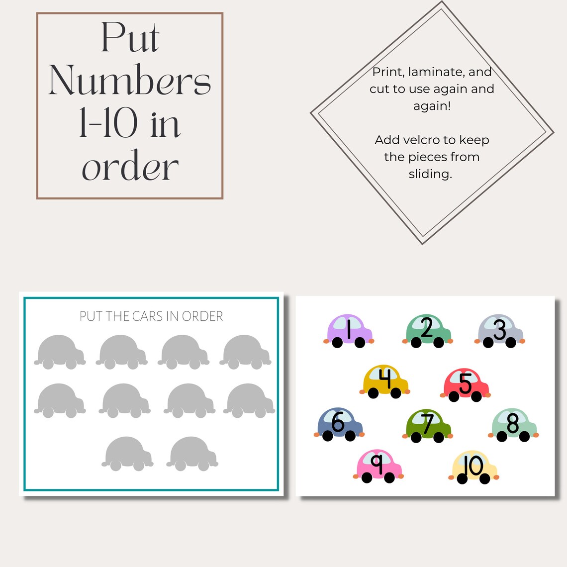 Alphabet and Number Matching Printable, Upper and Lower Case Letters