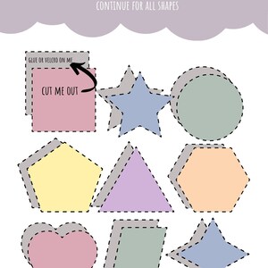 Printable, Shapes, Preschool, Toddler, at Home, Homeschool, Pre K ...