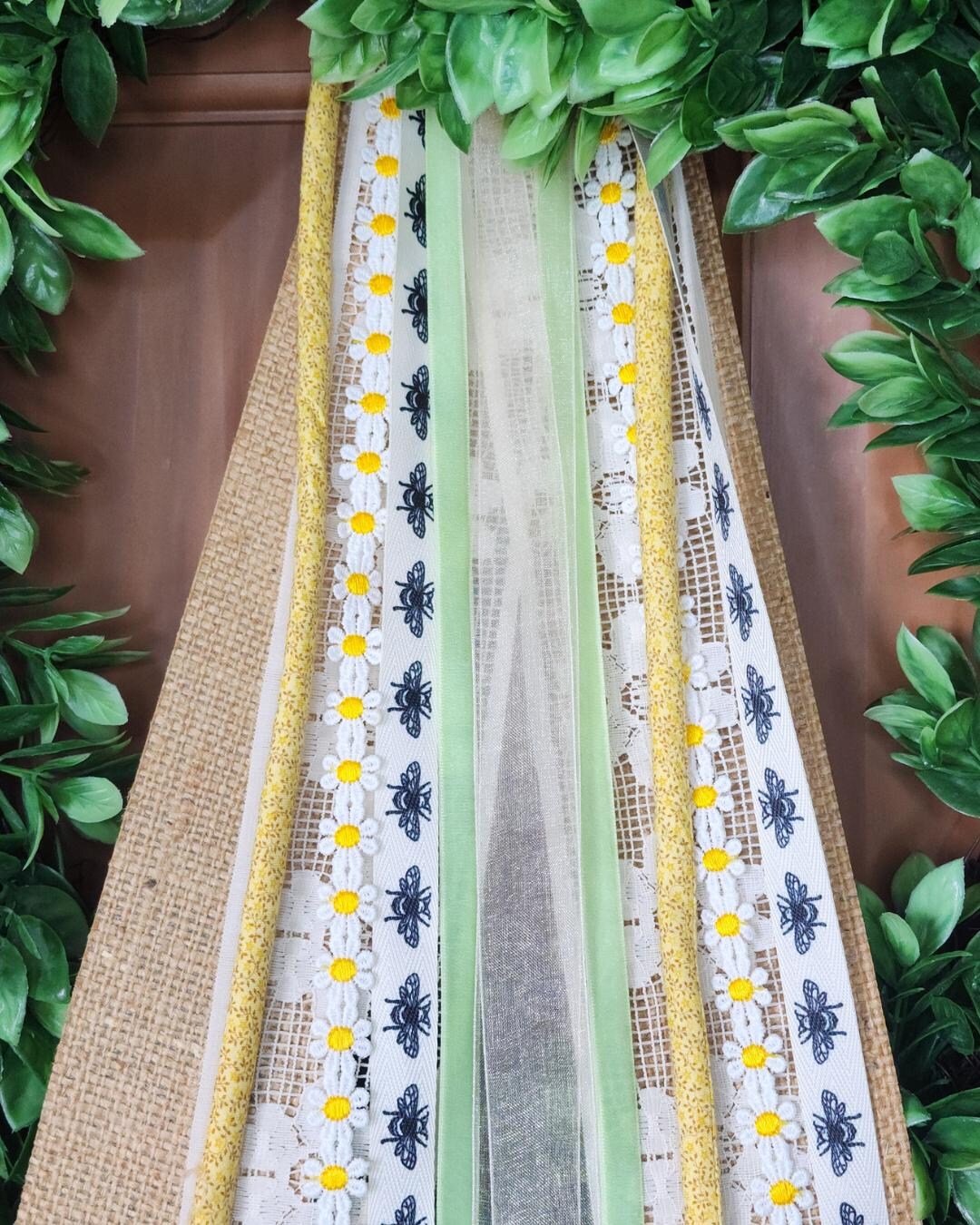 Bee Ribbon Bundle: Farmhouse Wreath Ribbons, Vintage Cord & Velvet - Etsy