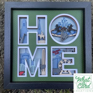 Kansas City HOME KC 3D SVG digitale Datei