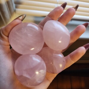 Small Rose Quartz Palm Stones