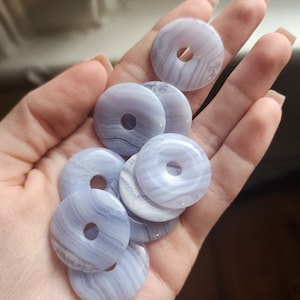 Blue Lace Agate Donuts