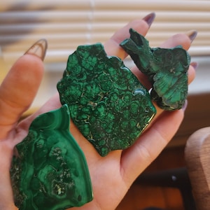 Small Malachite Slabs
