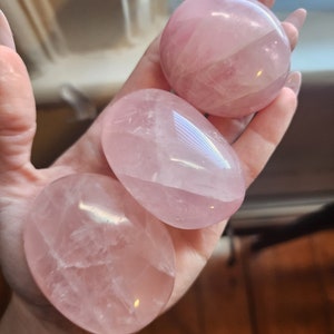Rose Quartz Palm Stones