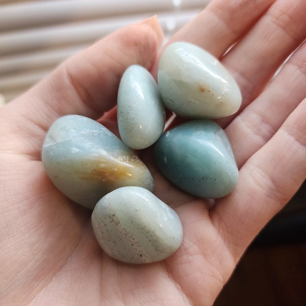 Sky Blue Quartz Tumbles