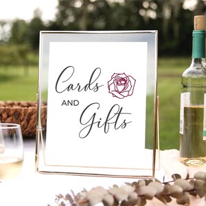 Cards and Gifts Wedding Sign, Printable Wedding Sign, Cards and Gifts Sign