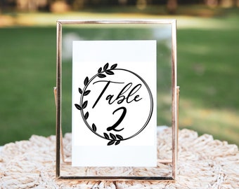 Wedding Table Numbers, Printable Table Numbers, Digital Wedding Template