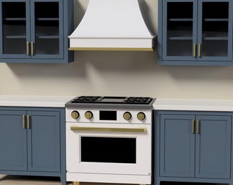1:6 Scale Kitchen Upper Cabinets with Shelf Kitchen Doll House